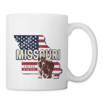 Missouri États-Unis Vintage USA Souvenir - Mug blanc - blanc - Droite