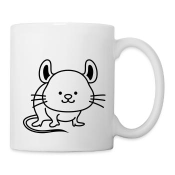 Souris Mignon - Mug blanc - blanc - Droite