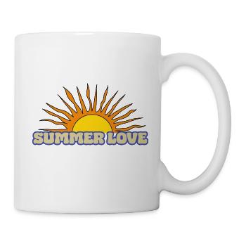 Été Amour Rétro Soleil - Mug blanc - blanc - Droite
