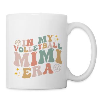 In meinem Volleyball Mimi Ära Retro Spieltag Groovy - Tasse - Weiß - Rechts