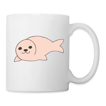 Phoque Rosa - Mug blanc - blanc - Droite