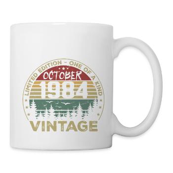 Vintage Anniversary Made in October 1984 - Mug - white - Right