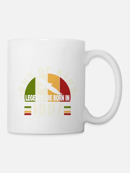 Legend Born 1997 anniversaire 27 ans - Mug blanc - blanc