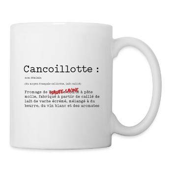 Cancoillotte noire - Mug blanc - blanc - Droite