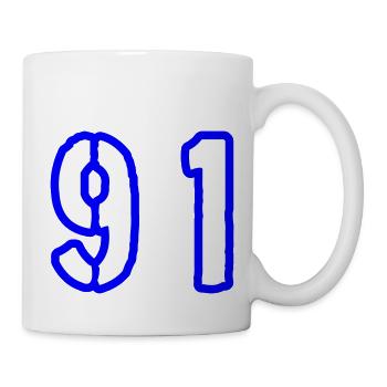 91 Number Symbol - Mug - white - Right