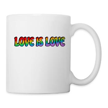 Rainbow Love is Love - Mug - white - Right