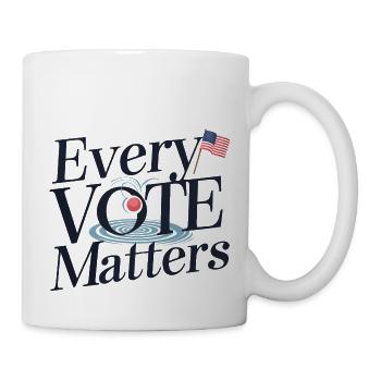 Jede Stimme zählt - Tasse - Weiß - Rechts