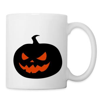 Citrouille effrayante Halloween - Mug blanc - blanc - Droite