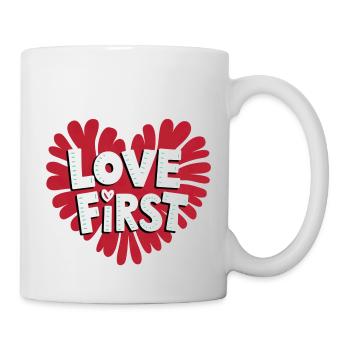 love first - Tasse - Weiß - Rechts