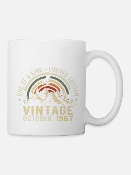 Anniversaire octobre 1967 - Born in October 1967 - Mug - white