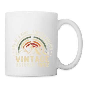Anniversaire octobre 1992 - Born in October 1992 - Mug - white - Right
