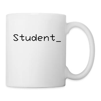Student_ Logo Noir - Mug blanc - blanc - Droite