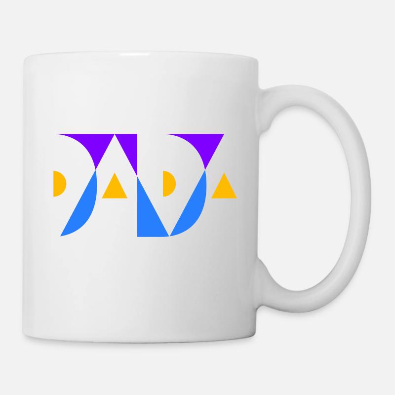 DADA mit Farbauswahl - Tasse - Weiß