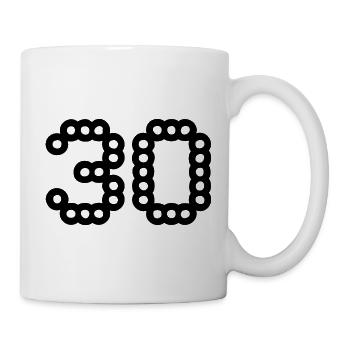 30. 30 YEARS. 30th ANNIVERSARY. 30 YEARS ANNIVERSARY. - Mug - white - Right