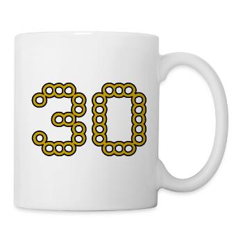 30. 30 YEARS. 30th ANNIVERSARY. 30 YEARS ANNIVERSARY. - Mug - white - Right
