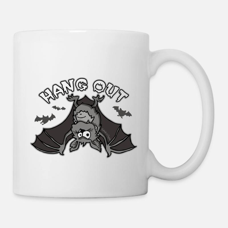 Chauve-souris suspendue - Mug blanc - blanc
