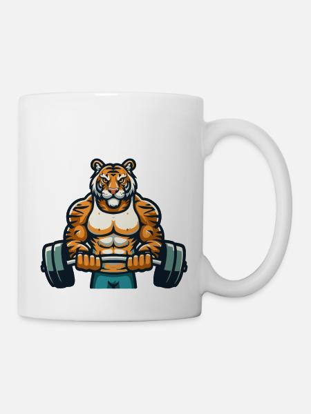 TIGER FITNESSSTUDIO - Tasse - Weiß
