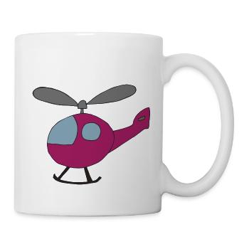 Helicopter Pink - Mug - white - Right