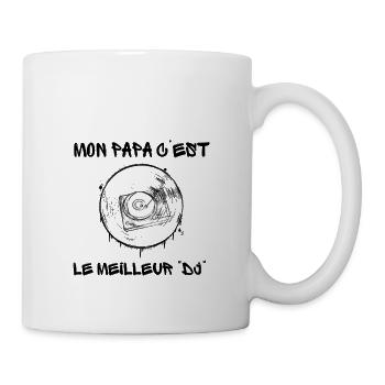 mon papa c est le meilleur dj - Mug blanc - blanc - Droite