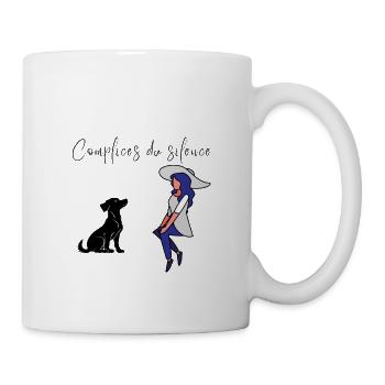 Design "complicit in silence" - Mug - white - Right