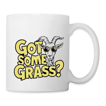Goat Humor – Do you have some weed? - Mug - white - Right