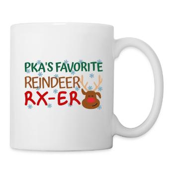 Renne préféré de Noël PKA - Mug blanc - blanc - Droite