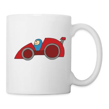 race car - Mug - white - Right