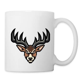 reh kopf - Tasse - Weiß - Rechts