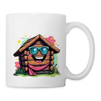 FUN HOLZ - Tasse - Weiß - Rechts