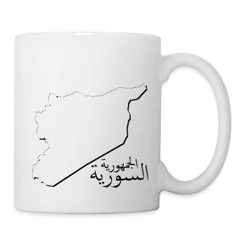 Carte de la Syrie comme plan SY - Mug blanc - blanc - Droite
