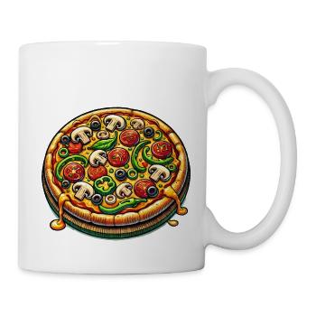 Pizza - Mug blanc - blanc - Droite