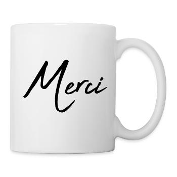 MERCI. MAÎTRESSE. MAÎTRE. MERCI MAÎTRESSE - Mug blanc - blanc - Droite