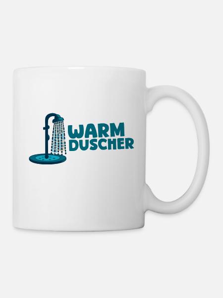 Warmduscher - Tasse - Weiß