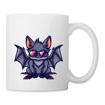 Fledermaus Comic Cool - Tasse - Weiß - Rechts