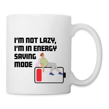 I'm not lazy just in energy saving mode - Mug - white - Right