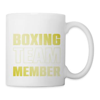 Équipe de boxe - Mug blanc - blanc - Droite