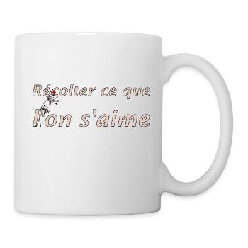 Récolter l'amour - Mug blanc - blanc - Droite