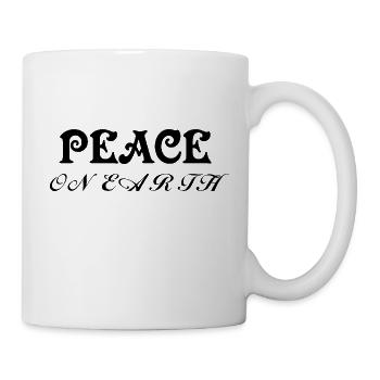 Paix sur terre - Mug blanc - blanc - Droite