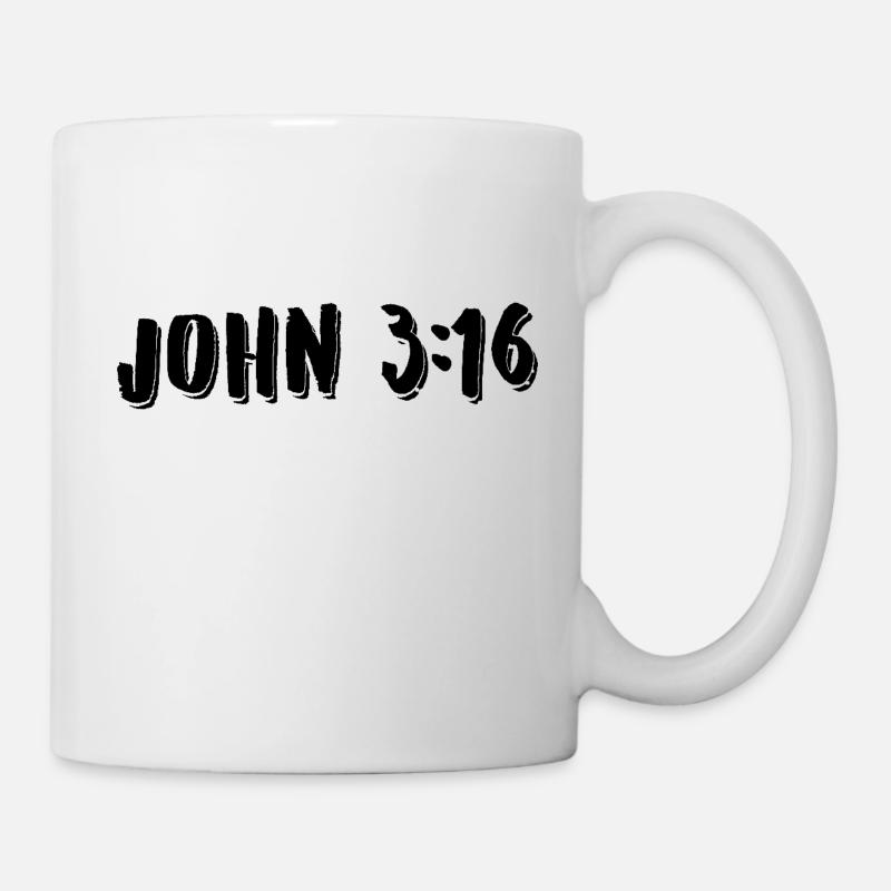 Jean 3:16 - Mug blanc - blanc