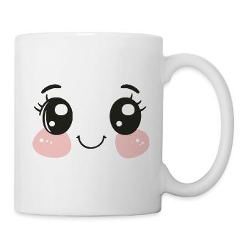 Happy Face, Expression of Happiness, Innocent - Mug - white - Right
