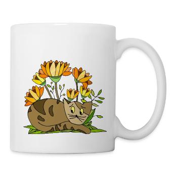 Cat - Mug - white - Right