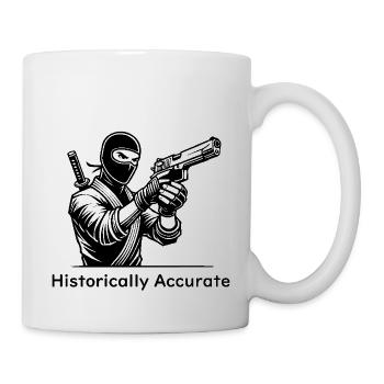Ninja Assassin with a Gun - Historically Accurate - Mug - white - Right