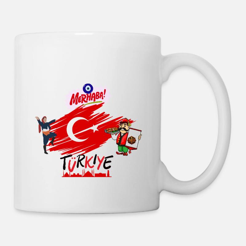 Turkiye Bro's on Fire - Tasse - Weiß
