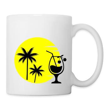 cocktail sunset - Tasse - Weiß - Rechts