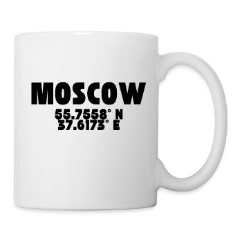 Moscow - Design with coordinates - Mug - white - Right