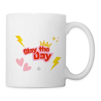 Slay the Day Motivational Design - Mug - white - Right