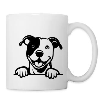 Staffordshire américain - Mug blanc - blanc - Droite