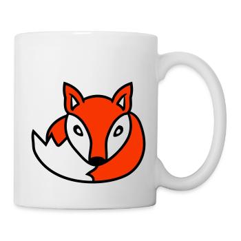 Renard Renard roux Animal sauvage Intelligent Habitants de la forêt - Mug blanc - blanc - Droite