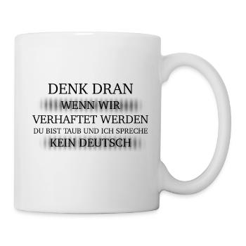 Noir arrêté - Mug blanc - blanc - Droite