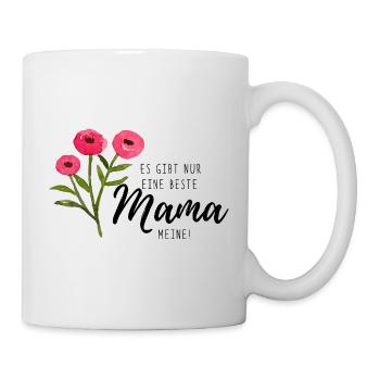 Only a best mom, MINE. Ranunculus Flowers Mom - Mug - white - Right